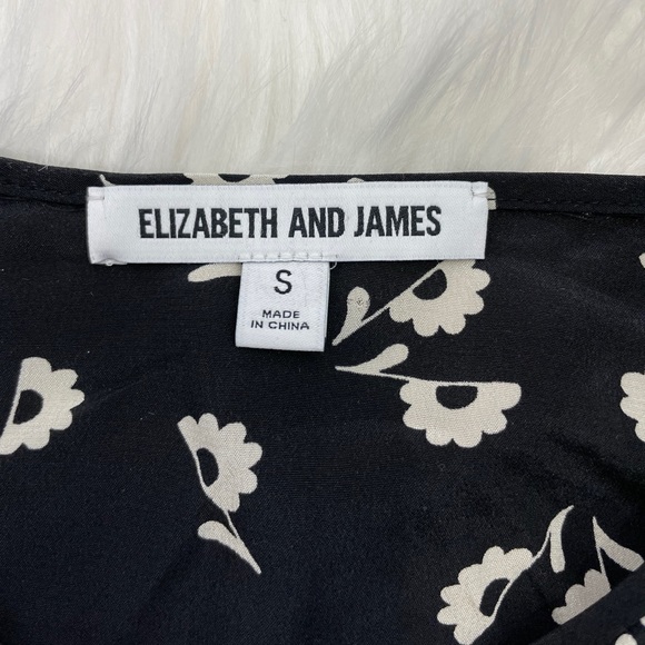 Elizabeth and James Silk Long Sleeve Floral Blouse - Picture 7 of 8